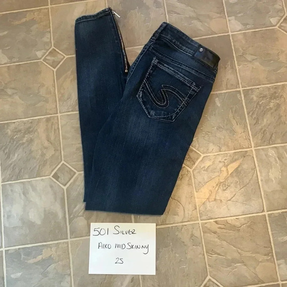 Silver aiko mid skinny jeans - Picture 7 of 7